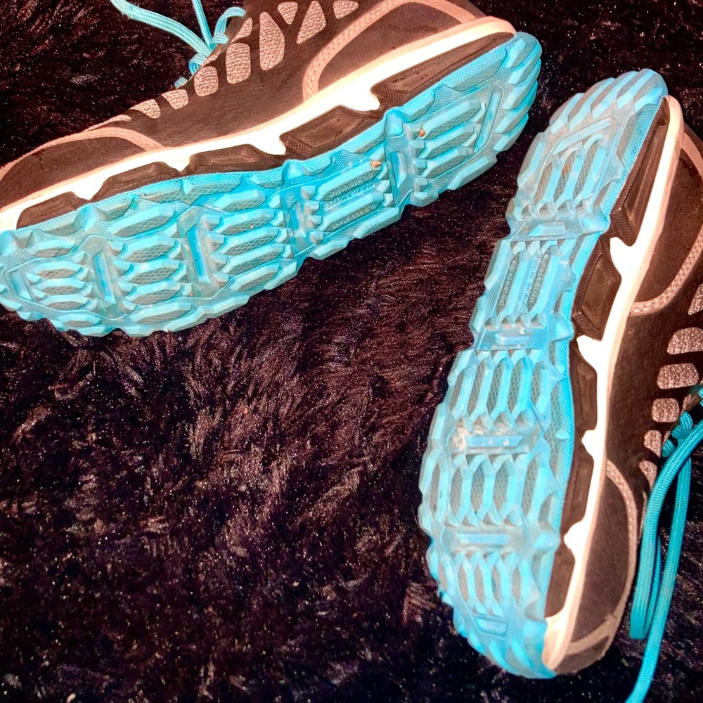 Black and Blue Athletic Shoes